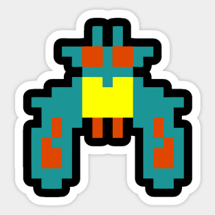 Galaga Boss Sticker